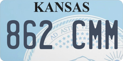 KS license plate 862CMM