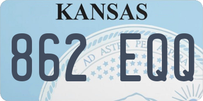 KS license plate 862EQQ