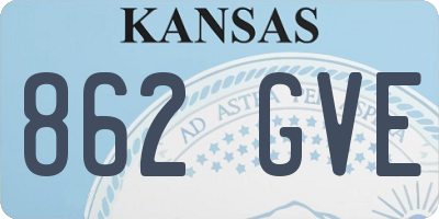 KS license plate 862GVE