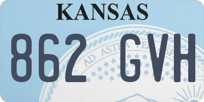 KS license plate 862GVH
