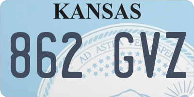 KS license plate 862GVZ