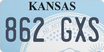 KS license plate 862GXS