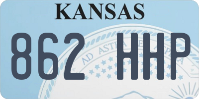 KS license plate 862HHP