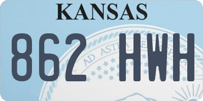 KS license plate 862HWH