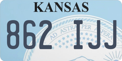 KS license plate 862IJJ