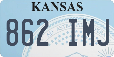 KS license plate 862IMJ