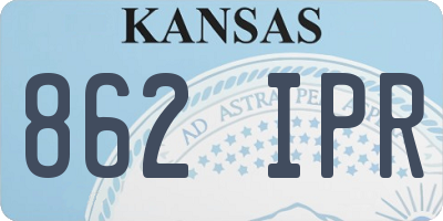 KS license plate 862IPR