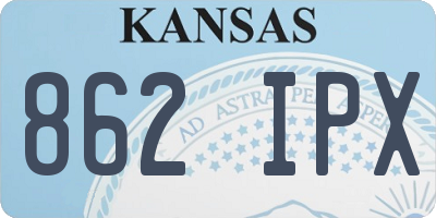 KS license plate 862IPX