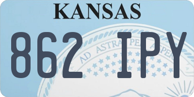 KS license plate 862IPY