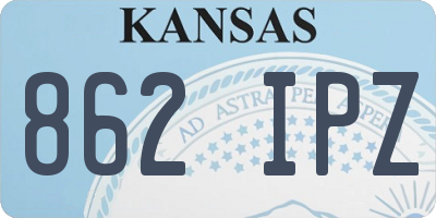 KS license plate 862IPZ