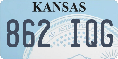 KS license plate 862IQG