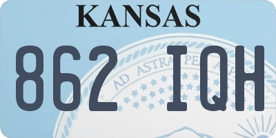 KS license plate 862IQH