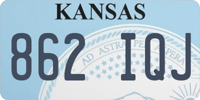 KS license plate 862IQJ
