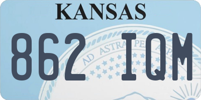 KS license plate 862IQM