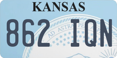 KS license plate 862IQN