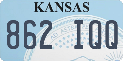 KS license plate 862IQQ
