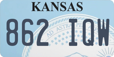 KS license plate 862IQW