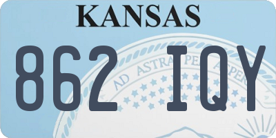 KS license plate 862IQY