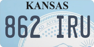 KS license plate 862IRU