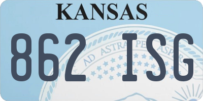 KS license plate 862ISG