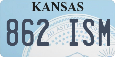 KS license plate 862ISM
