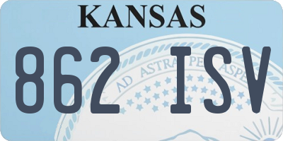 KS license plate 862ISV