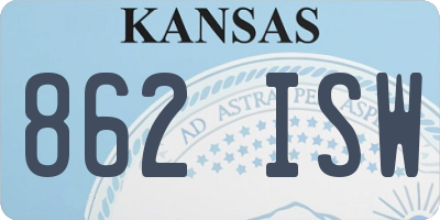 KS license plate 862ISW