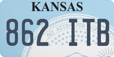 KS license plate 862ITB