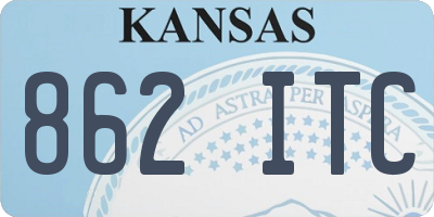 KS license plate 862ITC
