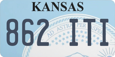 KS license plate 862ITI