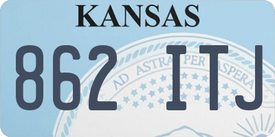 KS license plate 862ITJ
