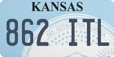 KS license plate 862ITL