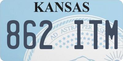 KS license plate 862ITM