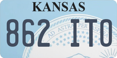KS license plate 862ITO
