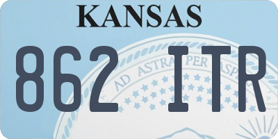 KS license plate 862ITR
