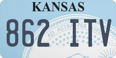 KS license plate 862ITV