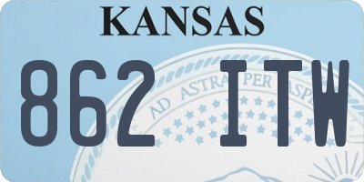 KS license plate 862ITW