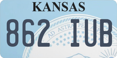 KS license plate 862IUB