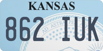 KS license plate 862IUK