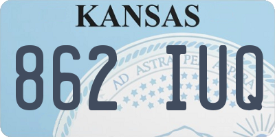 KS license plate 862IUQ