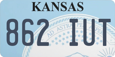 KS license plate 862IUT