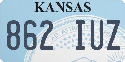 KS license plate 862IUZ