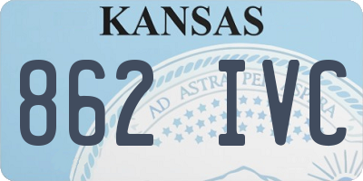 KS license plate 862IVC