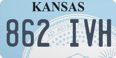 KS license plate 862IVH