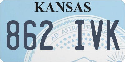 KS license plate 862IVK
