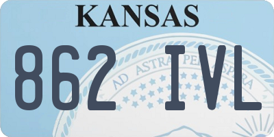 KS license plate 862IVL