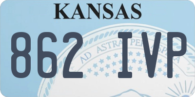KS license plate 862IVP