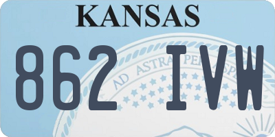 KS license plate 862IVW