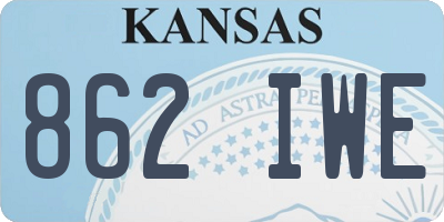 KS license plate 862IWE