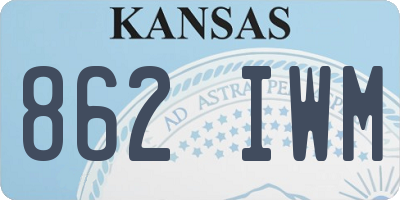 KS license plate 862IWM